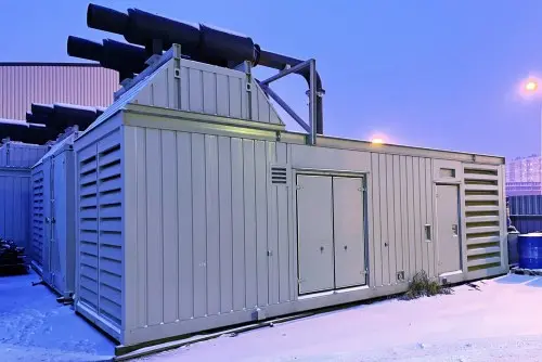 Дизельная генераторная станция на стройке