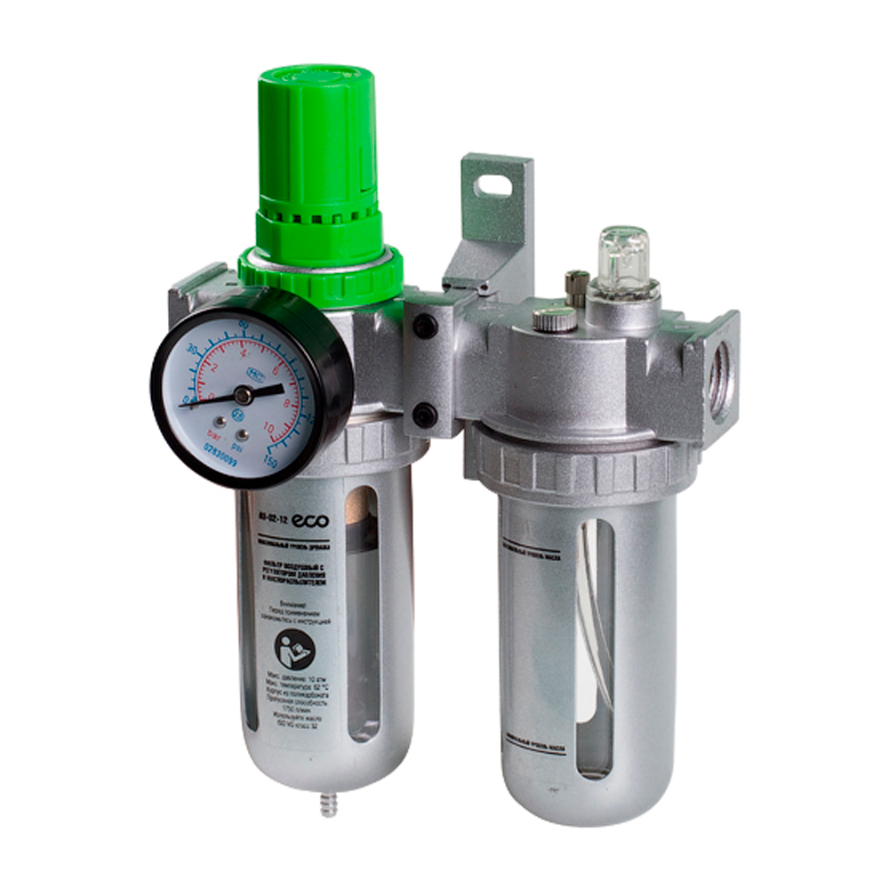 Фильтр воздушный ECO с регулятором давления и маслораспылителем 12 AU-02-12 100₽