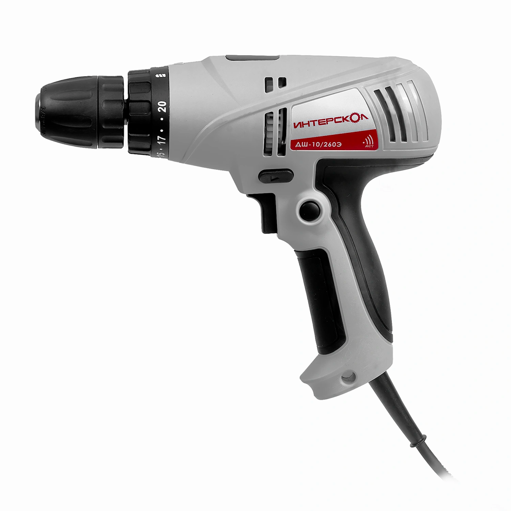 Дрель-шуруповерт сетевая ИНТЕРСКОЛ ДШ-10260Э