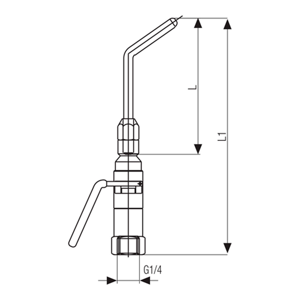 Устройство обдувочно-распыляющее Aignep 0030100001 ствол из нержавеющей стали 450 Нлмин