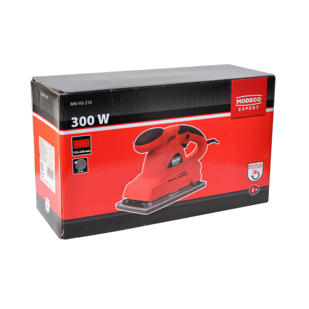 Шлифовальная машина вибрационная MODECO EXPERT MN-93-210 230X115мм 300Вт
