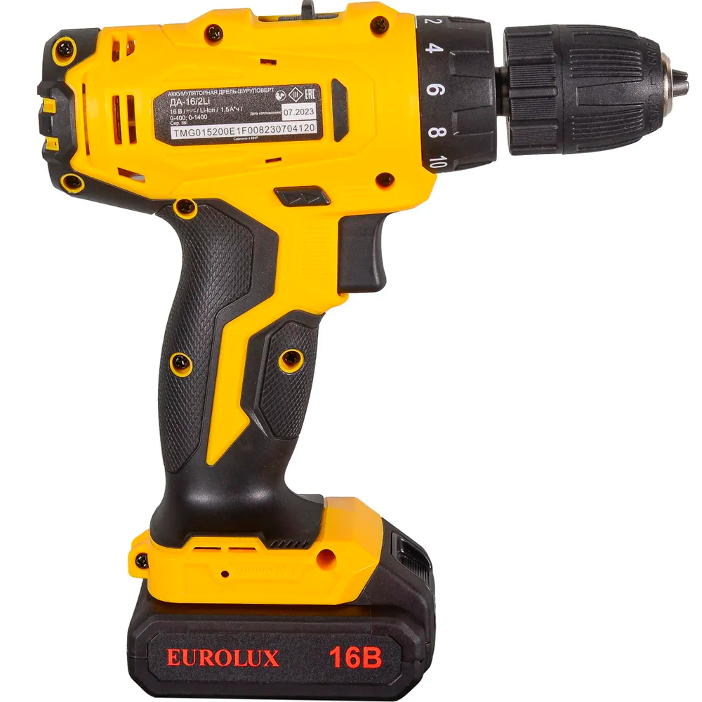 Дрель-шуруповерт аккумуляторная Eurolux ДА-162Li