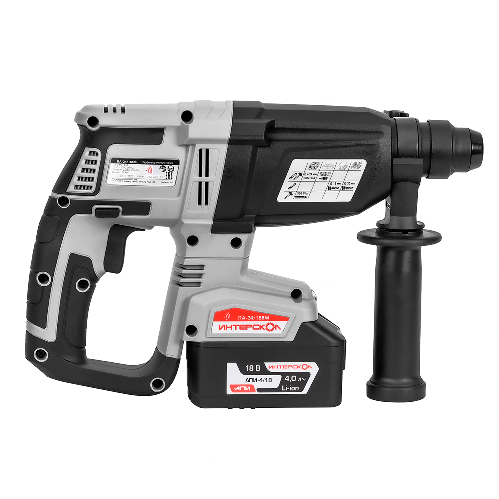 Аккумуляторный бесщеточный перфоратор Интерскол ПА-24/18ВМ (кейс, 2 ...