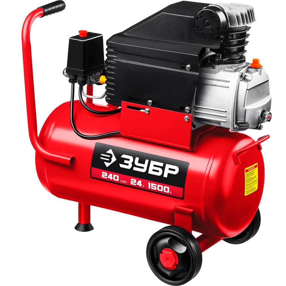 Компрессор Зубр МАСТЕР воздушный поршневой 1500Вт 240лмин 24л КПМ-240-24 Н6
