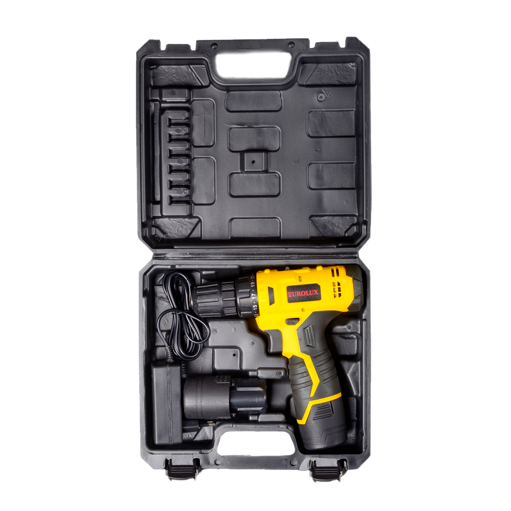 Дрель-шуруповерт аккумуляторная Eurolux ДА-122Li