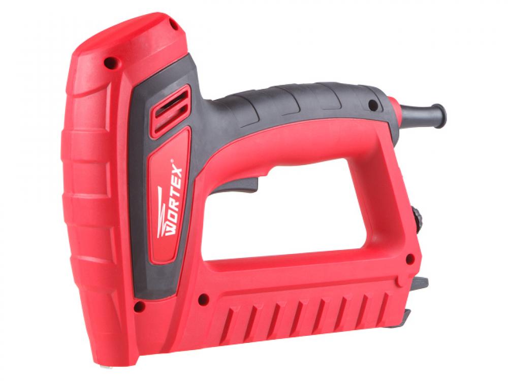 

Степлер электрический WORTEX ES 1053 в кор. (гвозди макс 16мм, скобы 8-16, тип скоб 53, рег силы удара) (ES105300011), ES105300011