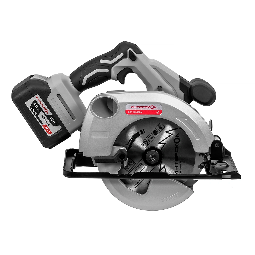 Аккумуляторная бесщеточная дисковая пила Интерскол ДПА-16518ВМ кейс без аккум и ЗУ