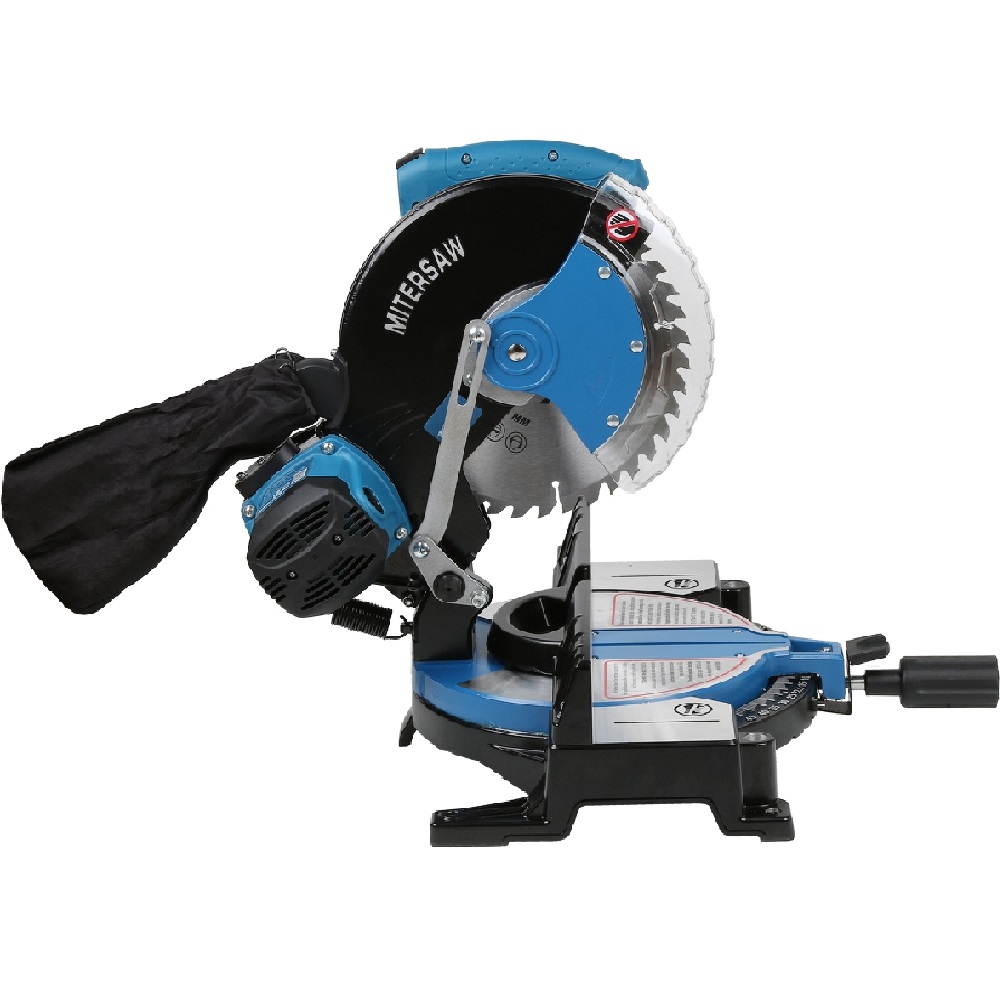 Торцовочная пила BULL CM 2501 в кор 1800 Вт 255х254 мм глуб до 70 мм шир до 140 мм переходное кольцо 30254мм 2 в 1 пилит дерев 05001125