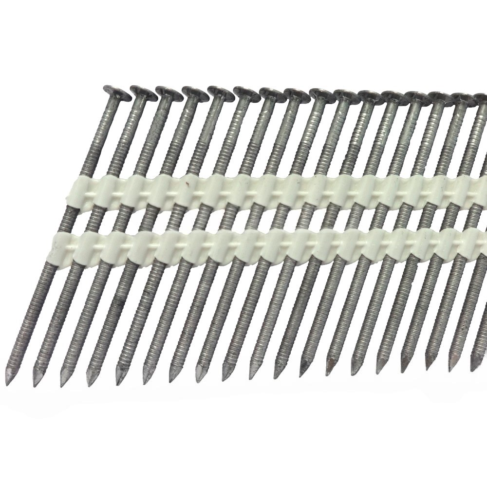 Реечные гвозди 21 градус 3.1х90 мм ершеные / 3000шт // Mainpack