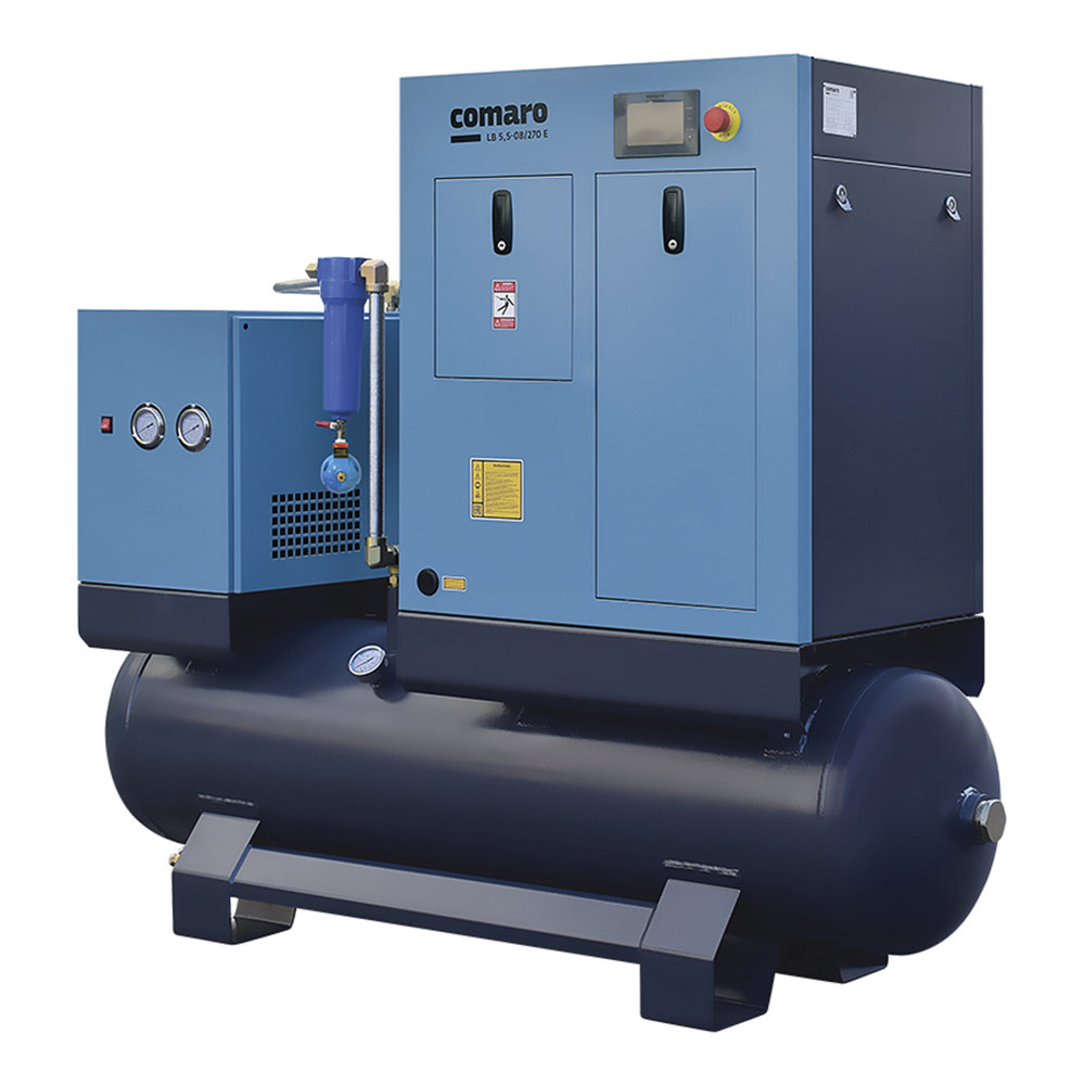 

Винтовой компрессор COMARO LB NEW 5,5 / 270 E - 8 бар, LB NEW 5,5 / 270 E - 8