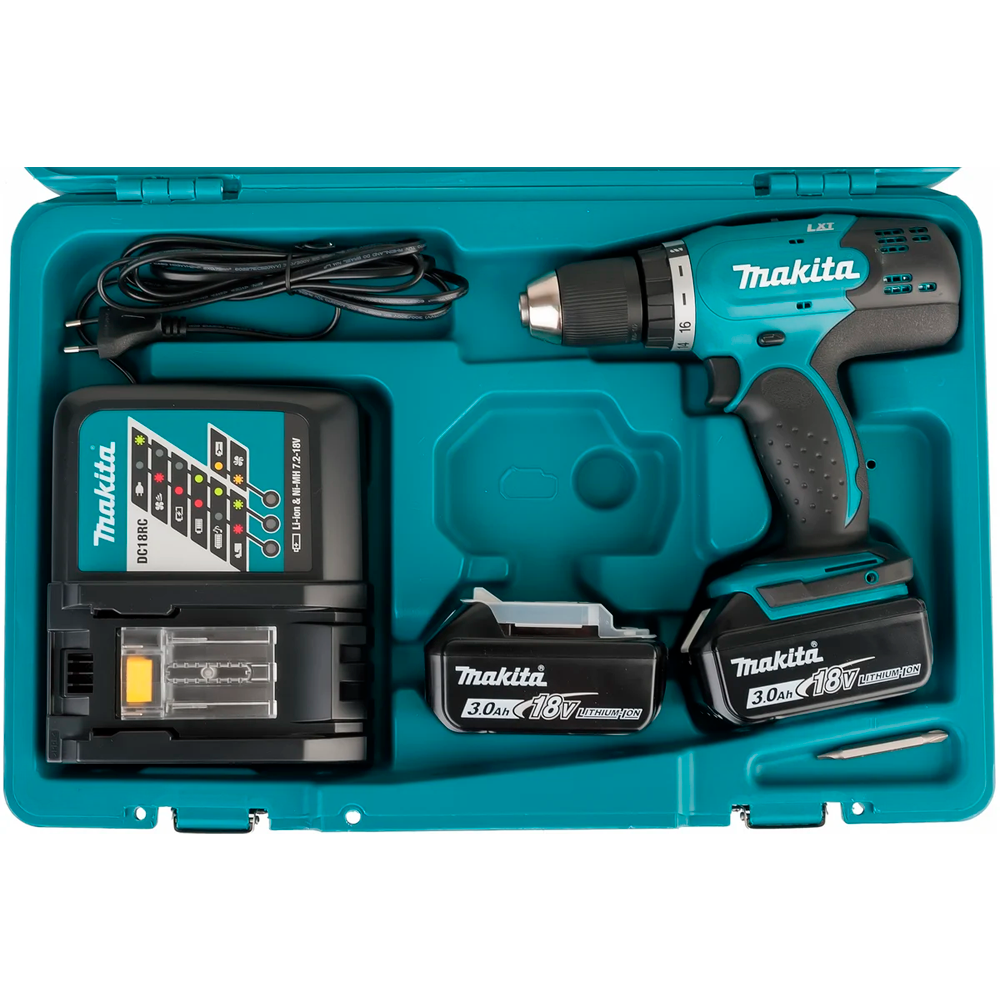 Аккумуляторная дрель-шуруповёрт Makita DDF453RFE