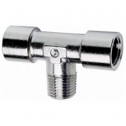 Фитинг-тройник с кольцом PTFE (R1/4"→G1/4") Camozzi 2060 1/4-1/4 Фитинг-тройник с кольцом PTFE (R1/4"→G1/4") Camozzi 2060 1/4-1/4