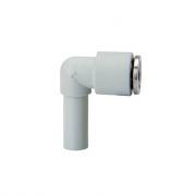 Фитинг цанговый L‑образный под Ø4→БРС Ø4 (Plastic+NiLa) Camozzi 7555 4‑4