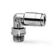 Фитинг цанговый L‑образный под Ø4 с наружн. G1/8" (Cu/NiLa) Camozzi 8522 4‑1/8