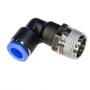 Пневмофитинг цанговый L‑образный с наружной резьбой PL 10‑04 (R1/2")