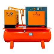 Компрессор винтовой Атом А18.5Е‑500 (10 бар, 2400 л/мин, 18.5 кВт, 500л, IP23)