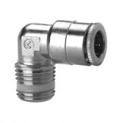 Фитинг цанговый L‑образный под Ø4 с наружн. R1/8" (Cu/NiLa) Camozzi S6500 4‑1/8