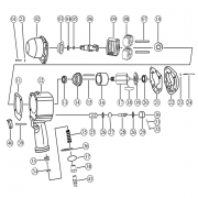 Прокладка лицевая (№11) для гайковерта FROSP ПГ‑126