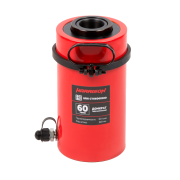 Домкрат гидравлический с полым штоком, однополостной 60 т, ход 100 м [HRH‑CY06060100]