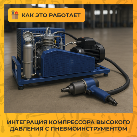 Интеграция компрессора высокого давления с пневмоинструментом: базовые принципы