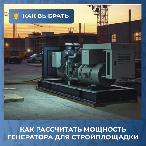Как рассчитать мощность генератора для стройплощадки: пошаговая инструкция