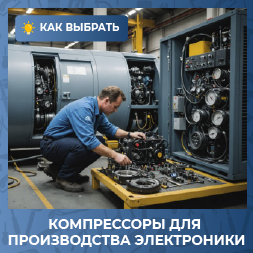 Компрессоры для производства электроники: как выбрать оборудование высокого давления