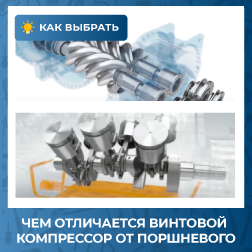 Чем отличается винтовой компрессор от поршневого Чем отличается винтовой компрессор от поршневого