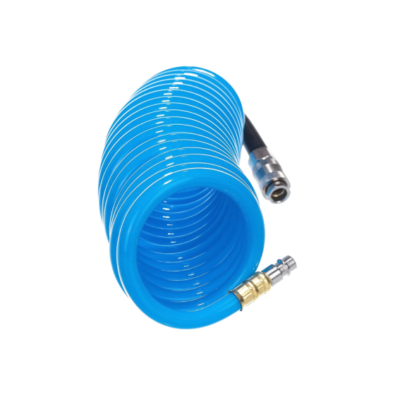 Шланг спиральный с фитингами, 8х12мм, 5м, полиуретановый FUBAG [170304]