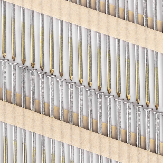 Гвозди реечные 21 градус 3.8x120 мм гладкие / 1000шт // For‑Est