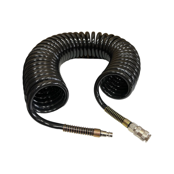 Шланг спиральный с фитингами PEGAS 10/14, 10 м, полиуретановый