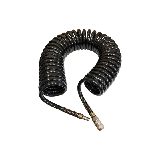 Шланг спиральный с фитингами PEGAS 10/14, 10 м, полиуретановый