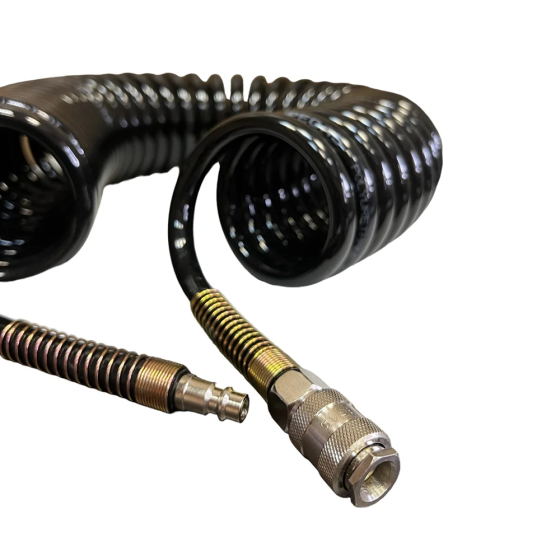 Шланг спиральный с фитингами PEGAS 10/14, 10 м, полиуретановый