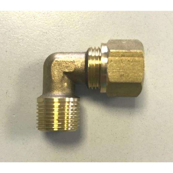 Переходник угловой с гайкой - с наружн.3/8" на наружн.3/8" в Москве ...