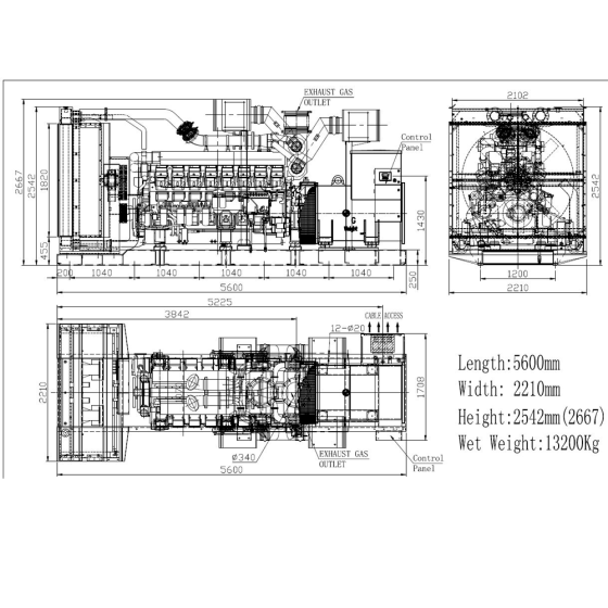 Дизельный генератор ТСС АД-1600С-Т400-1РМ8