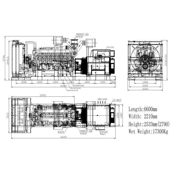 Дизельный генератор ТСС АД-1800С-Т400-1РМ8