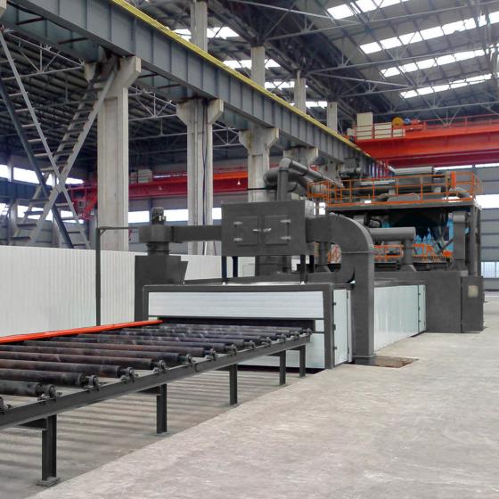 Автоматическая дробеструйная линия HRS-BCА2000 (очистки, грунтования, сушки)