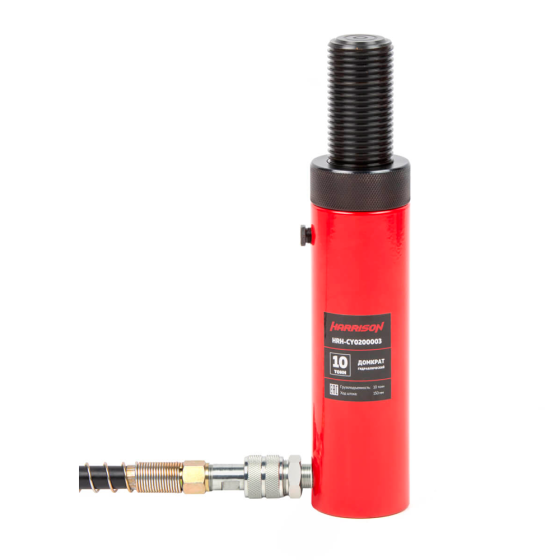 Домкрат гидравлический, однополостной, с фиксирующей гайкой 10 т, ход 150 мм [HRH-CY0200003]