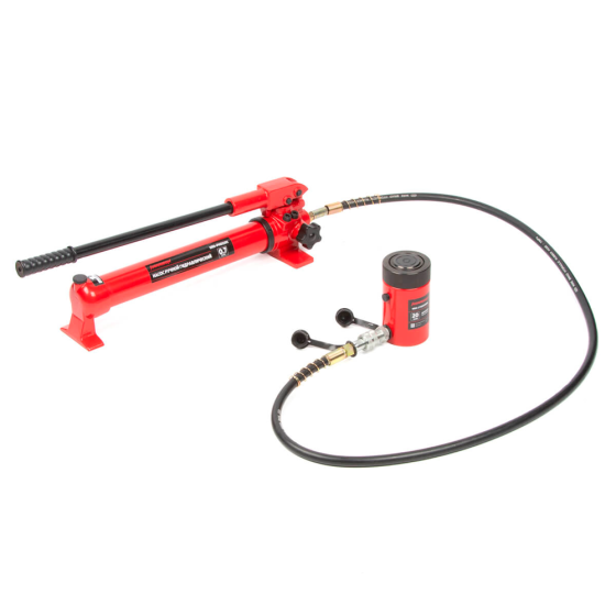 Домкрат гидравлический, однополостной, с фиксирующей гайкой 20 т, ход 50 мм [HRH-CY0200004]