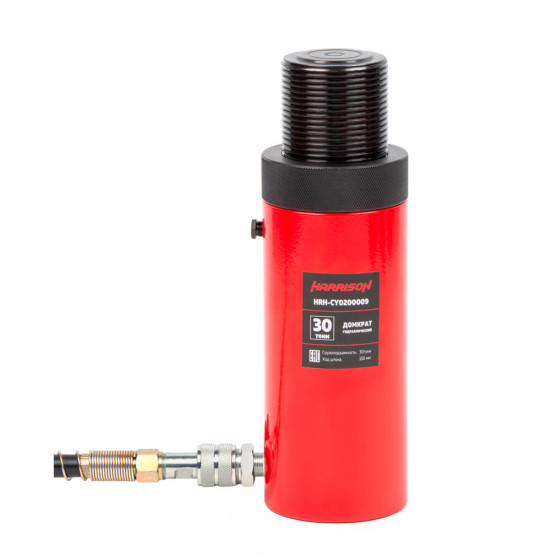 Домкрат гидравлический, однополостной, с фиксирующей гайкой 30 т, ход 150 мм [HRH-CY0200009]