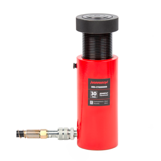 Домкрат гидравлический, однополостной, с фиксирующей гайкой 30 т, ход 150 мм [HRH-CY0200009]