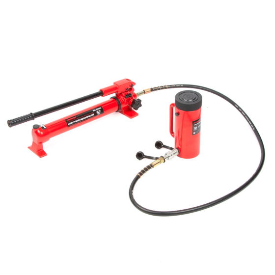 Домкрат гидравлический, однополостной, с фиксирующей гайкой 30 т, ход 150 мм [HRH-CY0200009]