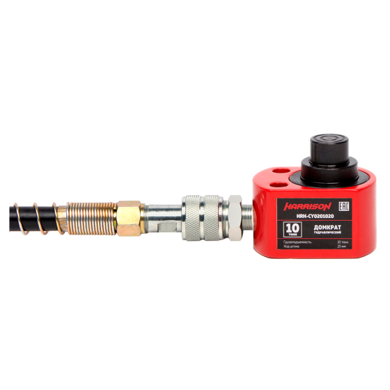Домкрат гидравлический, телескопический, однополостной 10 т, ход 25 мм [HRH-CY0201020]