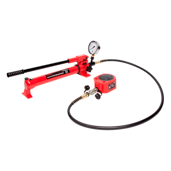 Домкрат гидравлический, телескопический, однополостной 50 т, ход 66 мм [HRH-CY0205061]