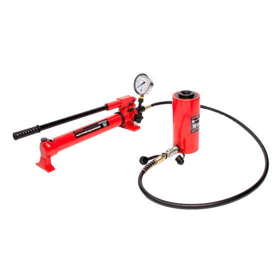 Домкрат гидравлический с полым штоком, однополостной 30 т, ход 100 м [HRH-CY06030100]