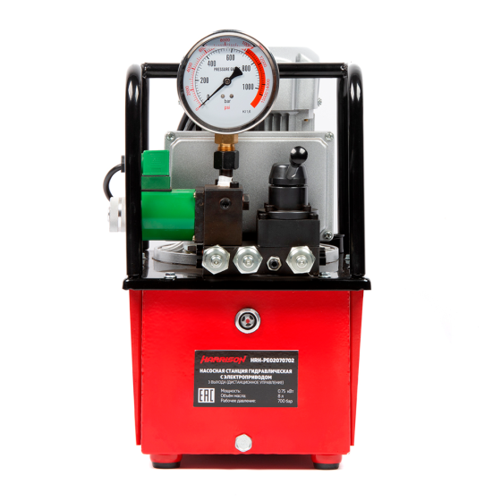 Насосная станция гидравлическая с электроприводом, 3 выхода, дистанционное упр. 0,75 [HRH-PE02070702]