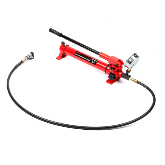 Гидравлический ручной насос, однополостной, с манометром, 700 бар, 0,7 л [HRH-PM011002]