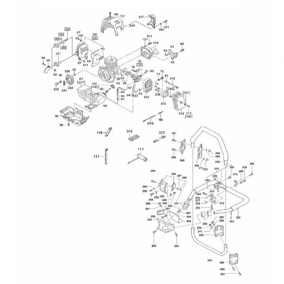 Корпус возвратного стартера в сборе для Vessel GT-3500GE [845120]