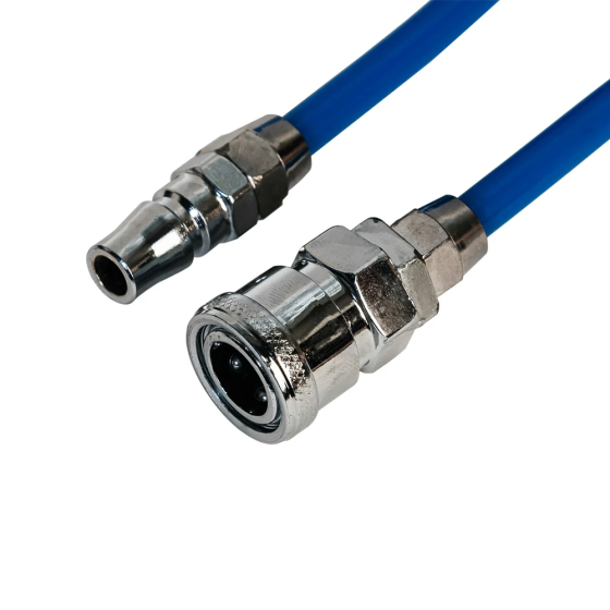 Трубка спиральная синяя NBPT с БРС 10/6,5 (6м)