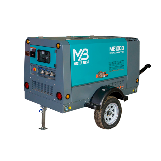 Винтовой дизельный компрессор Master Blast MB-100В-10 на шасси