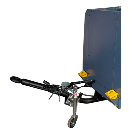 Винтовой дизельный компрессор Master Blast MB-190D-7+АС с осушителем, на шасси